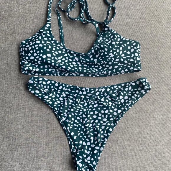 Sechico Women's Two Piece Bikini Set Sexy Tie Shoulder Bikini Swimsuit Small - Picture 5 of 7